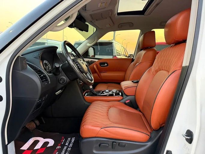 Used Nissan Patrol VI (Y62) Facelift 2, 5.6 l, 2020 in Abu Dhabi by Al Bayan Motors, White color. GCC Specs | AUTO.AE