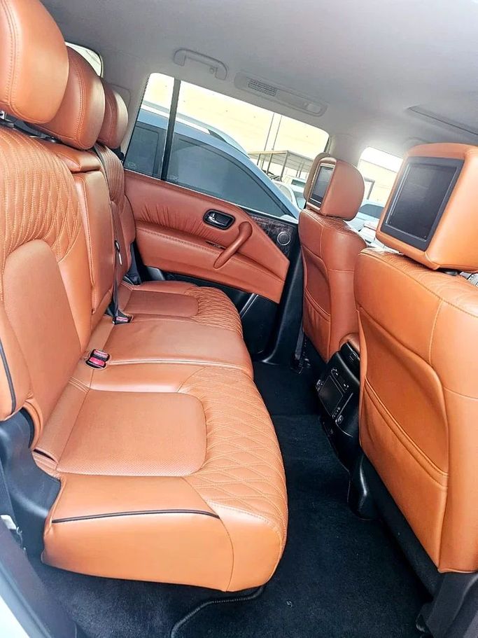 مستعملة Nissan Patrol عملية شد الوجه VI (Y62) 2, 5.6 l, 2021 في في أبو ظبي من Al Asad Automobile Showroom، اللون أبيض. مواصفات الخليج | AUTO.AE