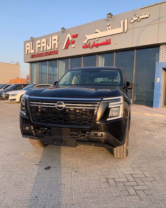 جديدة Nissan Patrol سابعاً (Y63), 3.5 l, 2025 في في أبو ظبي من Al Fajr Automobile showroom، اللون أسود. أخرى | AUTO.AE