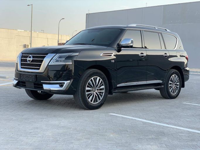 Used Nissan Patrol VI (Y62) Facelift 2, 5.6 l, 2021 in Abu Dhabi by Al Fajr Automobile showroom, Black color. Other | AUTO.AE