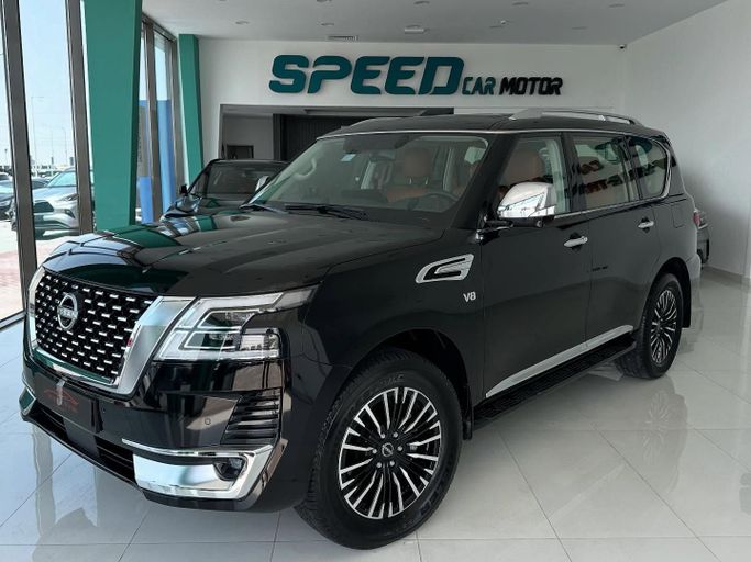 Used Nissan Patrol VI (Y62) Facelift 2, 5.6 l, 2024 in Abu Dhabi by Speed Car Motors, Black color. GCC Specs | AUTO.AE