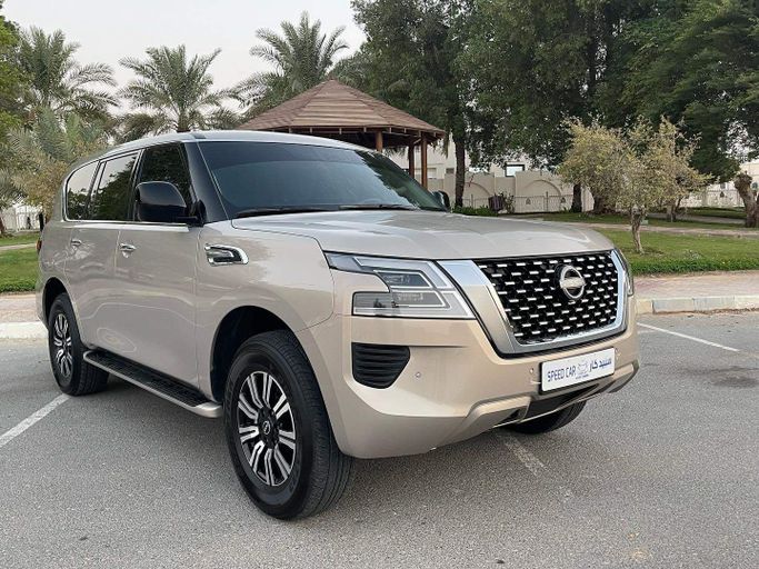Used Nissan Patrol VI (Y62) Facelift 2, 5.6 l, 2022 in Abu Dhabi by Speed Car Motors, Tan color. GCC Specs | AUTO.AE