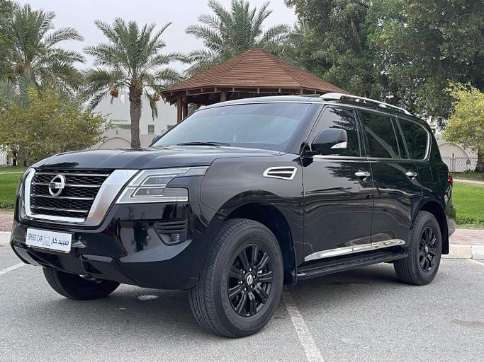 Подержанный Nissan Patrol VI (Y62) Рестайлинг 2, 5.6 л, 2021 в Абу-Даби от Speed Car Motors Черный цвет. GCC | AUTO.AE