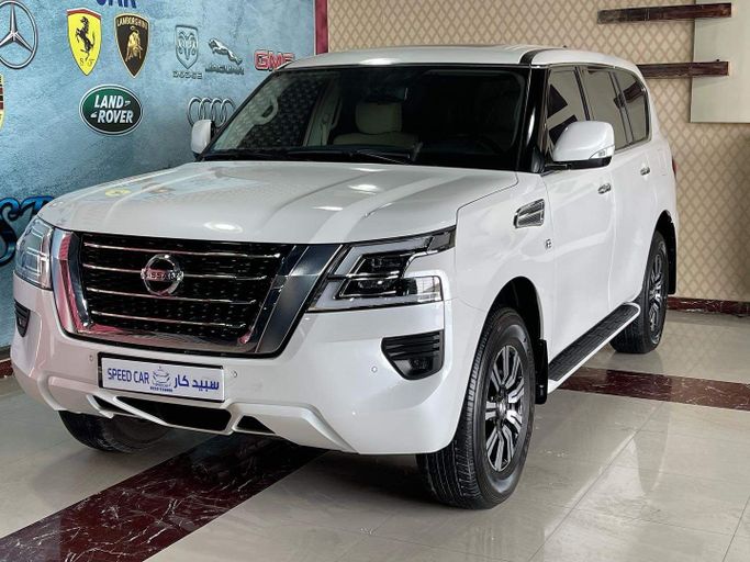 Used Nissan Patrol VI (Y62) Facelift 2, 5.6 l, 2020 in Abu Dhabi by Speed Car Motors, White color. GCC Specs | AUTO.AE