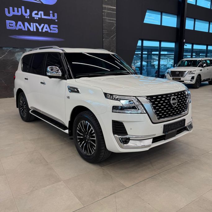 مستعملة Nissan Patrol عملية فيس ليفت VI (Y62) 2, 5.6 l, 2024 في في الإمارات, أبوظبي من Baniyas Cars Abu Dhabi، اللون أبيض. مواصفات الخليج | AUTO.AE | إعلان #275735