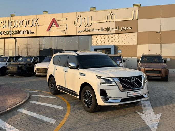 Подержанный ⁦Nissan Patrol VI (Y62) Рестайлинг 2, 3.5 л, 2024⁩ в ОАЭ, Абу-Даби от Al Shorook Used Car Exhibition Белый цвет. GCC | AUTO.AE | Объявление #289187