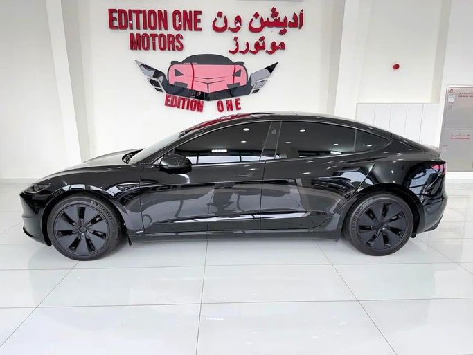 Used Tesla Model 3 Long Range I Facelift, 2024 in Abu Dhabi by Edition One Motors, Black color. GCC Specs | AUTO.AE
