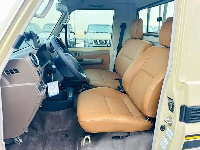 New Toyota Land Cruiser 70 Series Facelift 1, 4.0 l, 2022 in Abu Dhabi by Al Lulu Cars, Beige color. GCC Specs | AUTO.AE