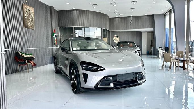 New Xiaomi YU7, 2025 in Abu Dhabi by Al Shorook Used Car Exhibition, Silver color. GCC Specs | AUTO.AE