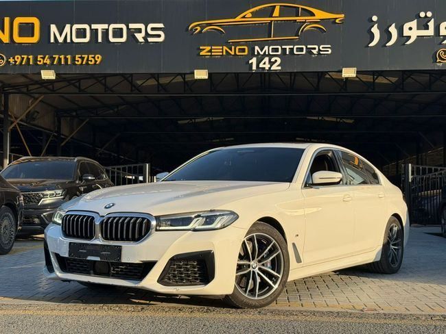 Used BMW 5 Series 520i VII (G30/G31) Facelift, 2.0 l, 2021 in Ajman by Zeno Motors Fze, White color. Korean Specs | AUTO.AE