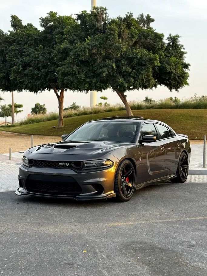 Used Dodge Charger Hellcat VII (LD) Facelift, 6.2 l, 2019 in Ajman by WB FINE CARS, Grey color. GCC Specs | AUTO.AE
