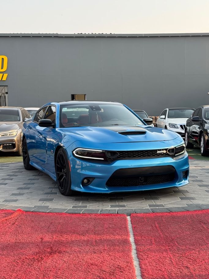 Used ⁦Dodge Charger SRT VII (LD) Facelift, 6.4 l, 2018⁩ in UAE, Ajman by DEAL CARS, Blue color. American Specs | AUTO.AE | Listing #288122