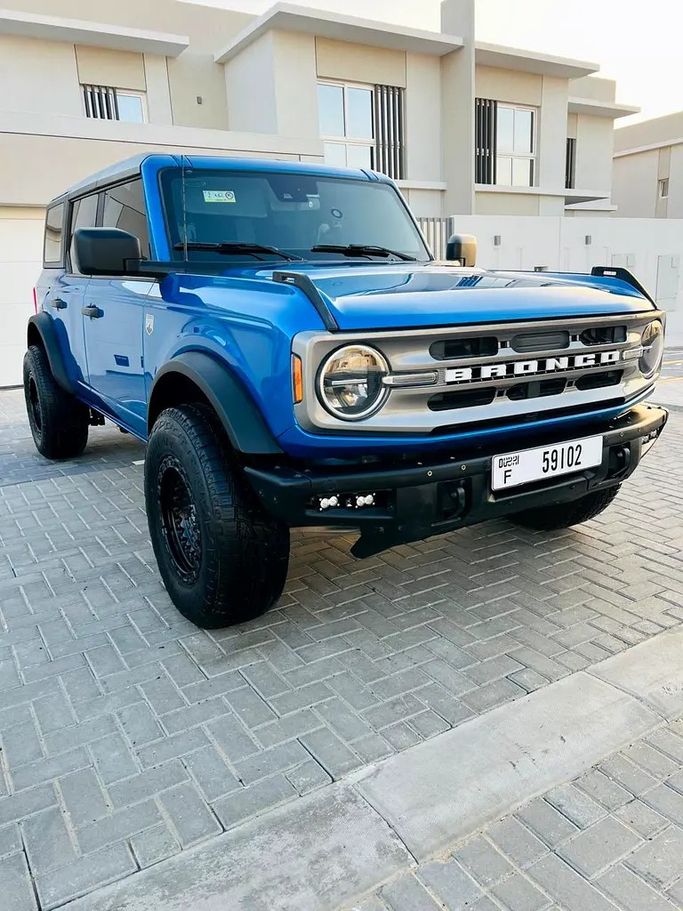 Used Ford Bronco VI, 2.3 l, 2021 in UAE, Ajman by AMG Cars, Blue color. GCC Specs | AUTO.AE | Listing #278447