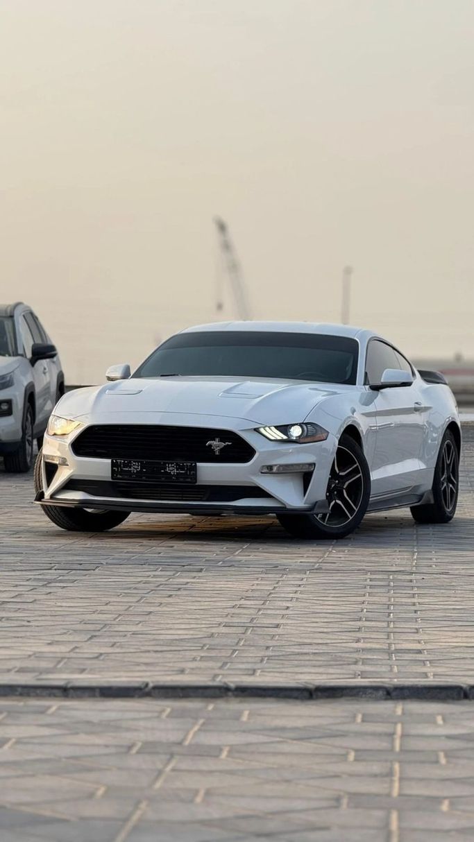 Подержанный Ford Mustang VI Рестайлинг, 2.3 л, 2020 в Аджмане от Abu Rashid Cars  Белый цвет. Американская | AUTO.AE