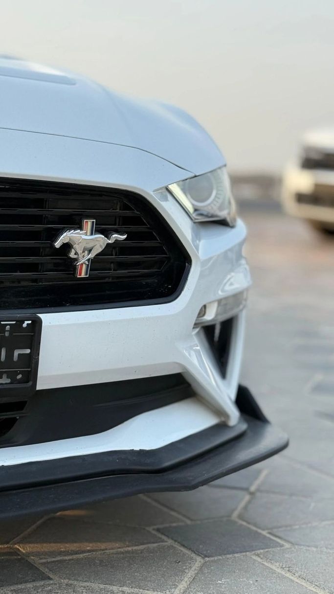 Подержанный Ford Mustang VI Рестайлинг, 2.3 л, 2020 в Аджмане от Abu Rashid Cars  Белый цвет. Американская | AUTO.AE