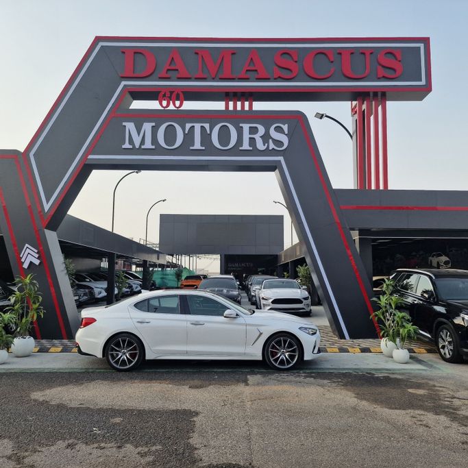 Подержанный Genesis G70 I Рестайлинг, 2.0 л, 2021 в Аджмане от Syria Motors Белый цвет. Канадская | AUTO.AE