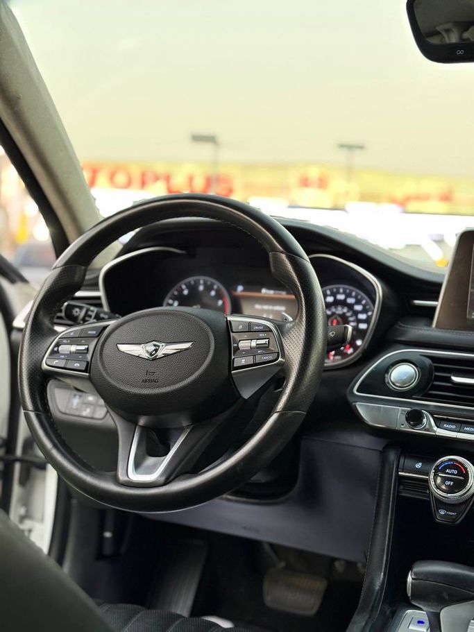 Used Genesis G70 I, 2.0 l, 2021 in Ajman by Syria Motors, White color. American Specs | AUTO.AE