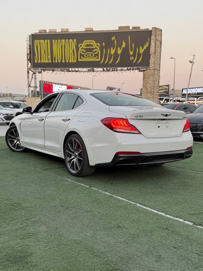 Used Genesis G70 I, 2.0 l, 2021 in Ajman by Syria Motors, White color. American Specs | AUTO.AE