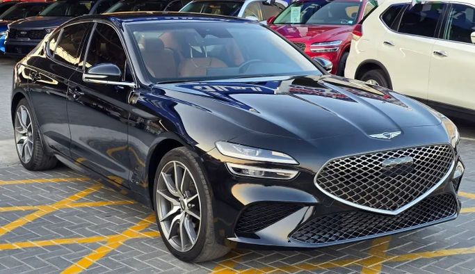 Подержанный Genesis G70 I Рестайлинг, 3.3 л, 2022 в Аджмане от Al Hilal Motors Черный цвет. Американская | AUTO.AE