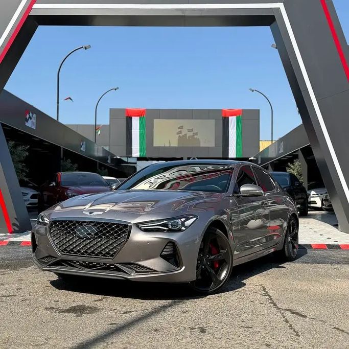 Used Genesis G70 I, 3.3 l, 2021 in Ajman by Damascus Motors , Grey color. American Specs | AUTO.AE