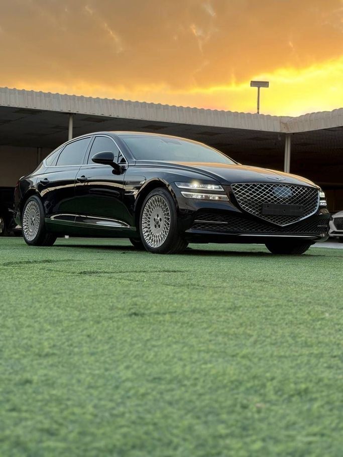 Used Genesis G80 II, 2.5 l, 2021 in Ajman by Syria Motors, Black color. Korean Specs | AUTO.AE