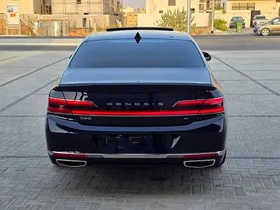 مستعملة Genesis G90 أنا فيس ليفت، 5.0 لتر، 2022 في الإمارات، عجمان من ALWAJAHA AUTO، اللون أزرق. المواصفات الأمريكية | AUTO.AE | إعلان #282530 — صورة 4 من 9