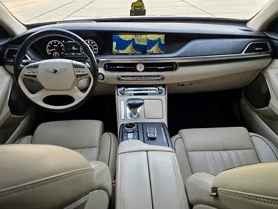 مستعملة Genesis G90 أنا فيس ليفت، 5.0 لتر، 2022 في الإمارات، عجمان من ALWAJAHA AUTO، اللون أزرق. المواصفات الأمريكية | AUTO.AE | إعلان #282530 — صورة 7 من 9