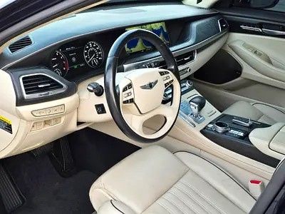 مستعملة Genesis G90 أنا فيس ليفت، 5.0 لتر، 2022 في الإمارات، عجمان من ALWAJAHA AUTO، اللون أزرق. المواصفات الأمريكية | AUTO.AE | إعلان #282530 — صورة 8 من 9