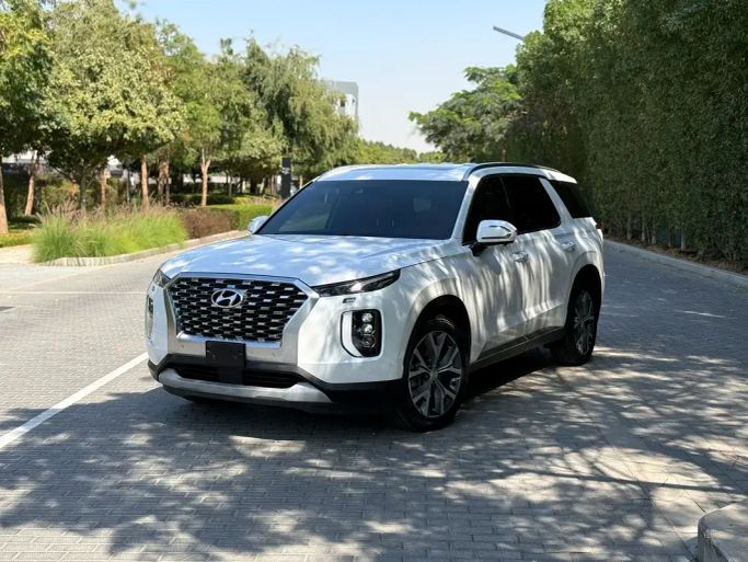 مستعملة Hyundai Palisade I, 3.8 l, 2021 في في عجمان من ALBASHEQ MOTORS، اللون أبيض. مواصفات الخليج | AUTO.AE