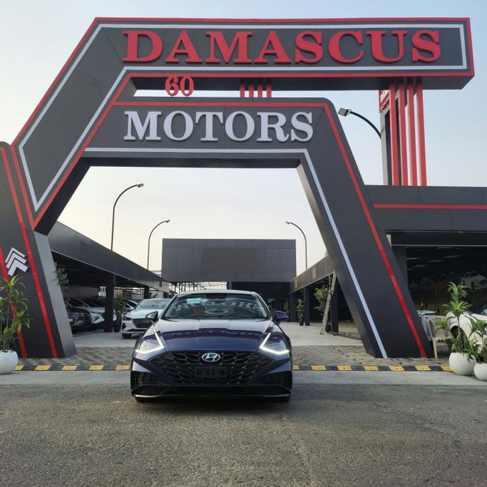 Подержанный Hyundai Sonata VIII (DN8), 2.5 л, 2021 в Аджмане от Syria Motors Синий цвет. Американская | AUTO.AE