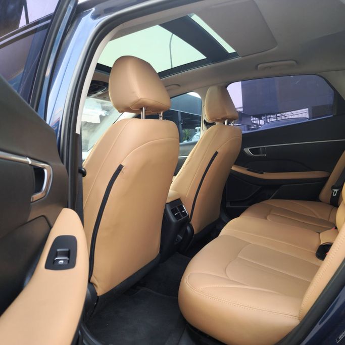 Подержанный Hyundai Sonata VIII (DN8), 2.5 л, 2021 в Аджмане от Syria Motors Синий цвет. Американская | AUTO.AE