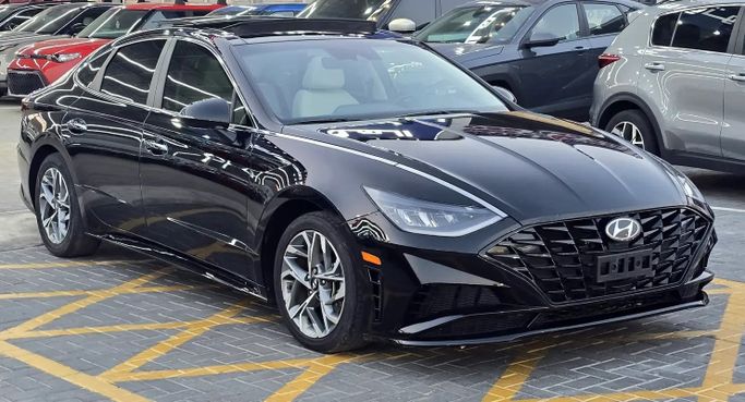 Used Hyundai Sonata VIII (DN8), 2.5 l, 2023 in UAE, Ajman by Al Hilal Motors, Black color. American Specs | AUTO.AE | Listing #282536