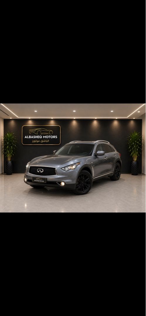 Подержанный Infiniti QX70 S51, 3.7 л, 2018 в Аджмане от ALBASHEQ MOTORS Серый цвет. GCC | AUTO.AE | Объявление #268151