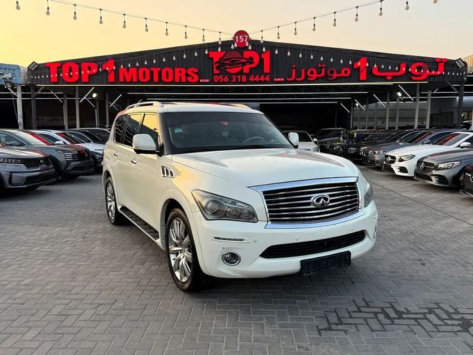 مستعملة Infiniti QX80 I, 5.6 l, 2014 في في عجمان من TOP 1 MOTORS، اللون أبيض. مواصفات الخليج | AUTO.AE