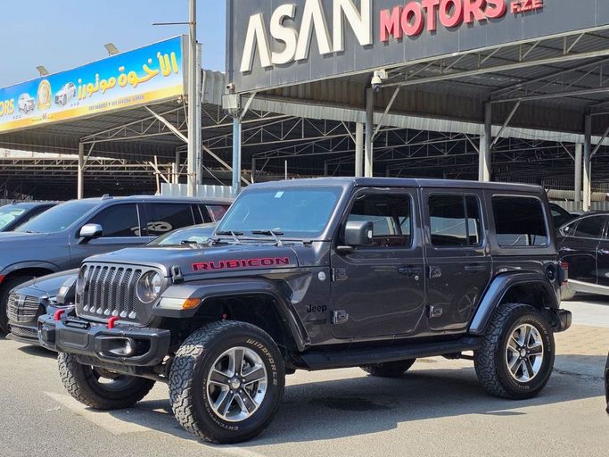 Used Jeep Wrangler IV (JL), 3.6 l, 2021 in Ajman by Asan Motors, Black color. GCC Specs | AUTO.AE