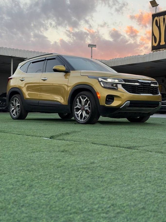 Used Kia Seltos I, 1.6 l, 2021 in Ajman by Syria Motors, Golden color. American Specs | AUTO.AE
