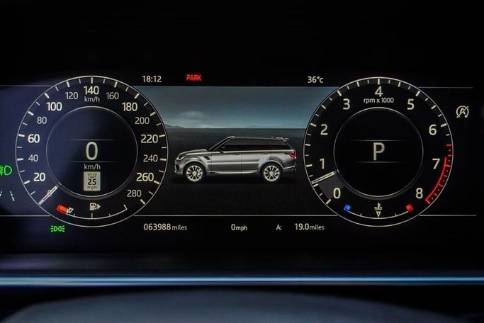 Used Land Rover Range Rover Sport P525 II Facelift, 5.0 l, 2019 in Ajman by AMG Cars, Silver color. American Specs | AUTO.AE