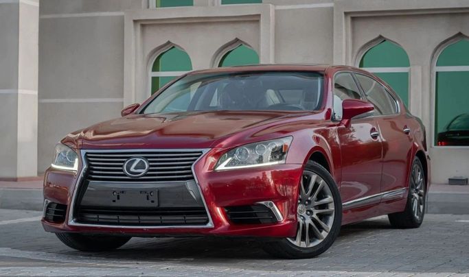 Used Lexus LS 460 L IV Facelift 2, 4.6 l, 2015 in Ajman by AMG Cars, Red color. American Specs | AUTO.AE