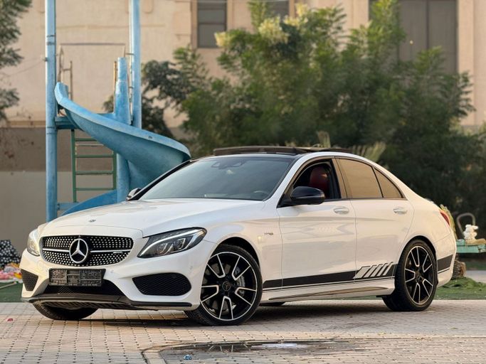 Used Mercedes-Benz C-Class AMG 43 AMG IV (W205) Facelift, 3.0 l, 2018 in Ajman by LUXURY AUTO, White color.  | AUTO.AE