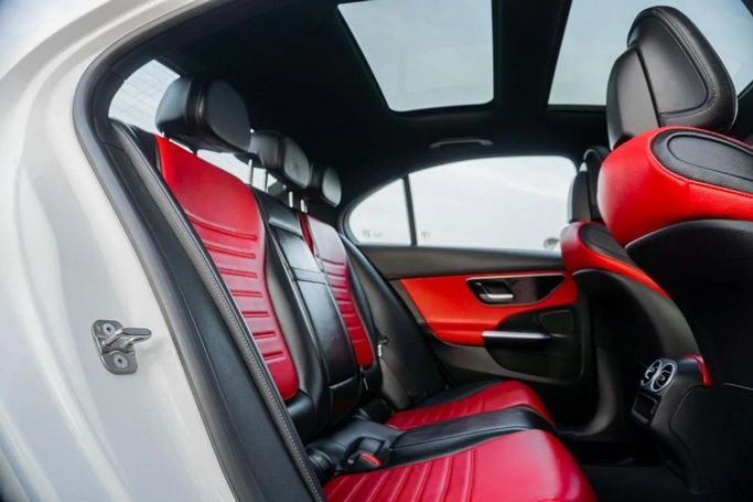 Used Mercedes-Benz C-Class 300 V (W206), 2.0 l, 2024 in Ajman by AMG Cars, White color. American Specs | AUTO.AE