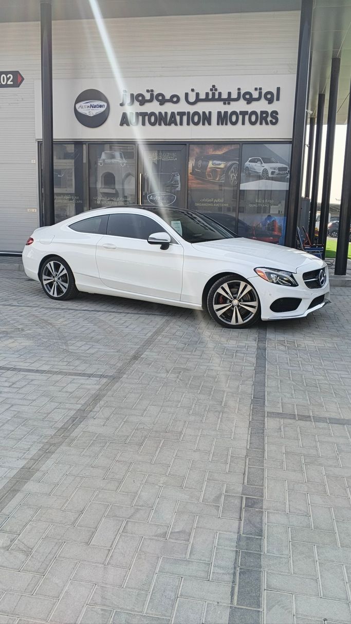 Used Mercedes-Benz C-Class 300 IV (W205), 2.0 l, 2017 in UAE, Ajman by AUTONATION MOTORS, White color. American Specs | AUTO.AE | Listing #279153