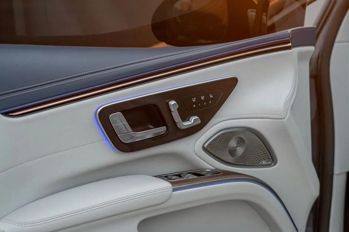 Подержанный Mercedes-Benz EQS 450+, 2023 в Аджмане от AMG Cars Синий цвет. GCC | AUTO.AE