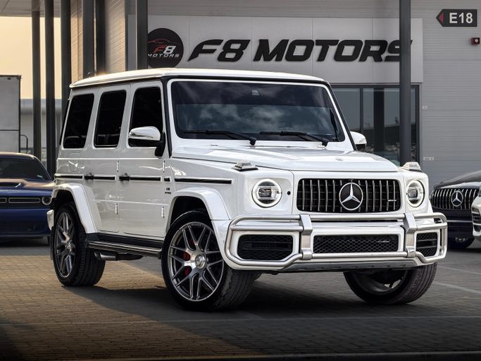 Подержанный Mercedes-Benz G-Class AMG 63 AMG II (W463), 4.0 л, 2019 в ОАЭ, Аджман от F8 MOTORS Белый цвет. GCC | AUTO.AE | Объявление #274214