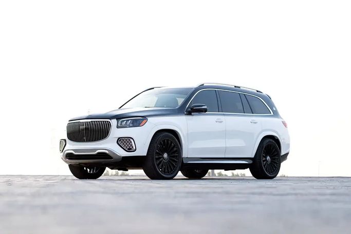 Used Mercedes-Benz GLS 450 II (X167) Facelift, 3.0 l, 2024 in UAE, Ajman by AMG Cars, White color. American Specs | AUTO.AE | Listing #278627