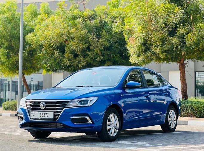 MG 5 (GT) I Рестайлинг, 2022 седан  класса в Аджмане от DIRECT AUTO синий цвет | AUTO.AE | Объявление #1518