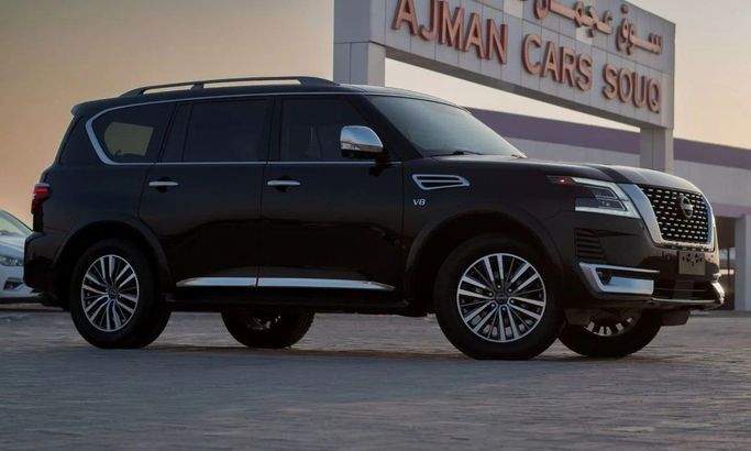 Подержанный Nissan Armada II Рестайлинг, 5.6 л, 2021 в Аджмане от AMG Cars Черный цвет. Американская | AUTO.AE