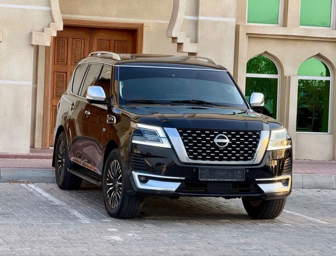 مستعملة ⁦Nissan Armada فيس ليفت الثاني، 5.6 l، 2020⁩ في في الإمارات, عجمان من SAEED MOTORS، اللون أسود. المواصفات الأمريكية | AUTO.AE | إعلان #287218