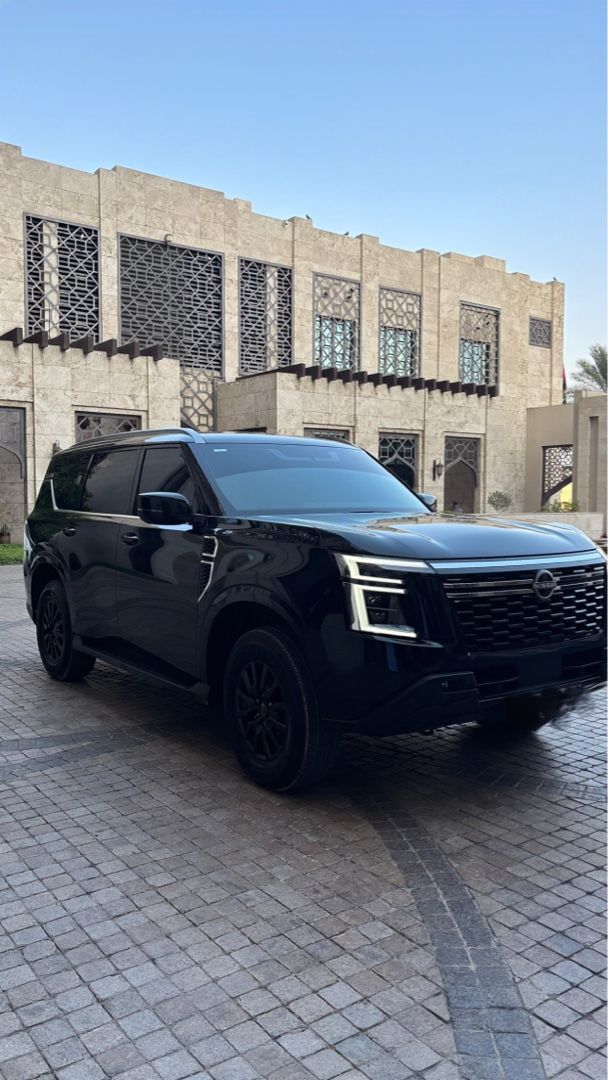 Nissan Patrol VII (Y63), 2026 business suv 5 dr. for rent in Ajman by MERAAS CARS RENTAL, black color | AUTO.AE