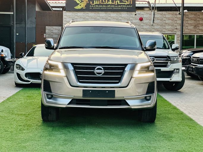 Used Nissan Patrol VI (Y62) Facelift 2, 5.6 l, 2021 in UAE, Ajman by Al Jernas Used Cars Trading FZE, Beige color. GCC Specs | AUTO.AE | Listing #283496