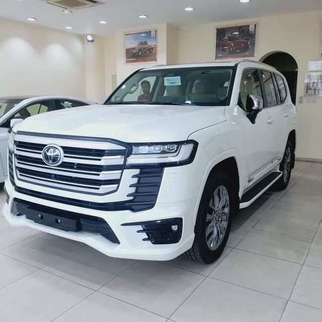 New Toyota Land Cruiser 300 Series, 4.0 l, 2025 in Ajman by MAKKI MOTORS, White color. GCC Specs | AUTO.AE